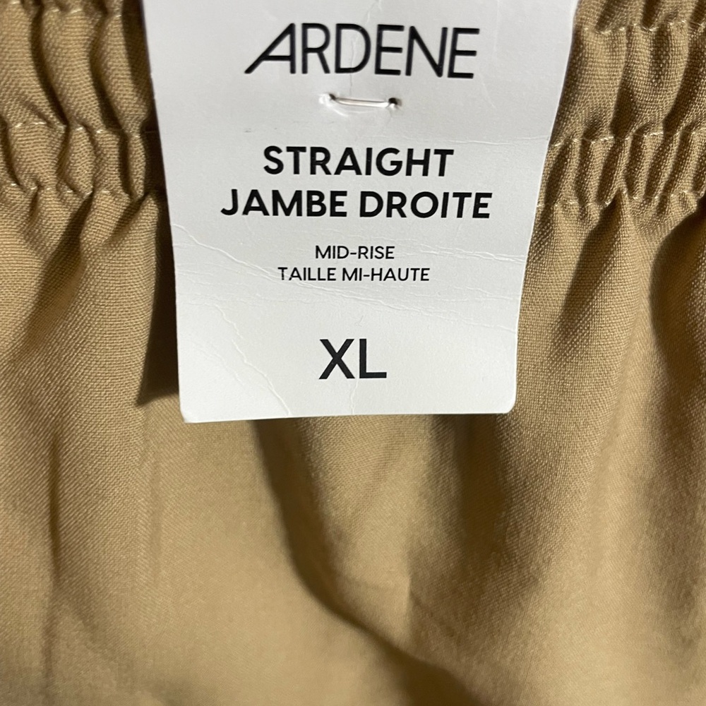 Sz XL Ardene women’s Mid Rise Straight Leg Cargo Pants 4 pockets pull on - Picture 5 of 12